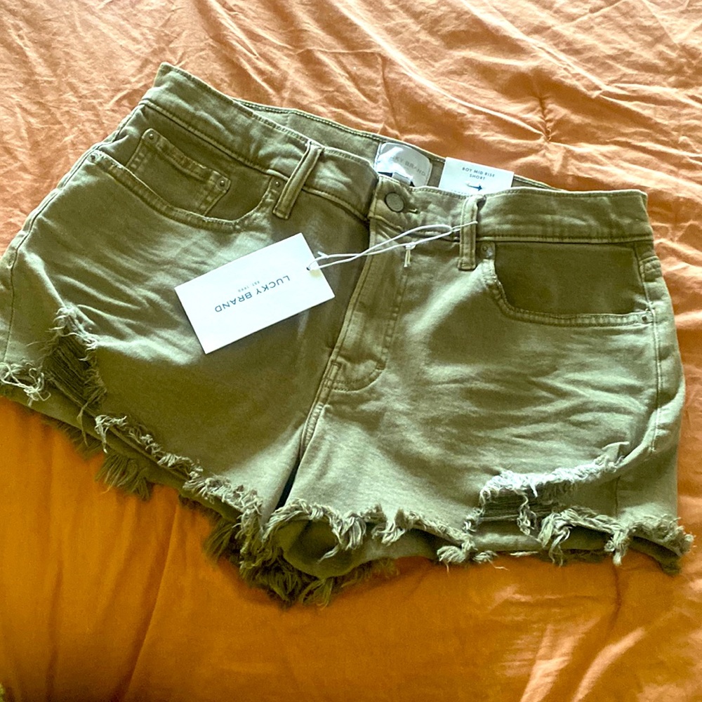 Size 10/30 lucky brand brand distressed shorts